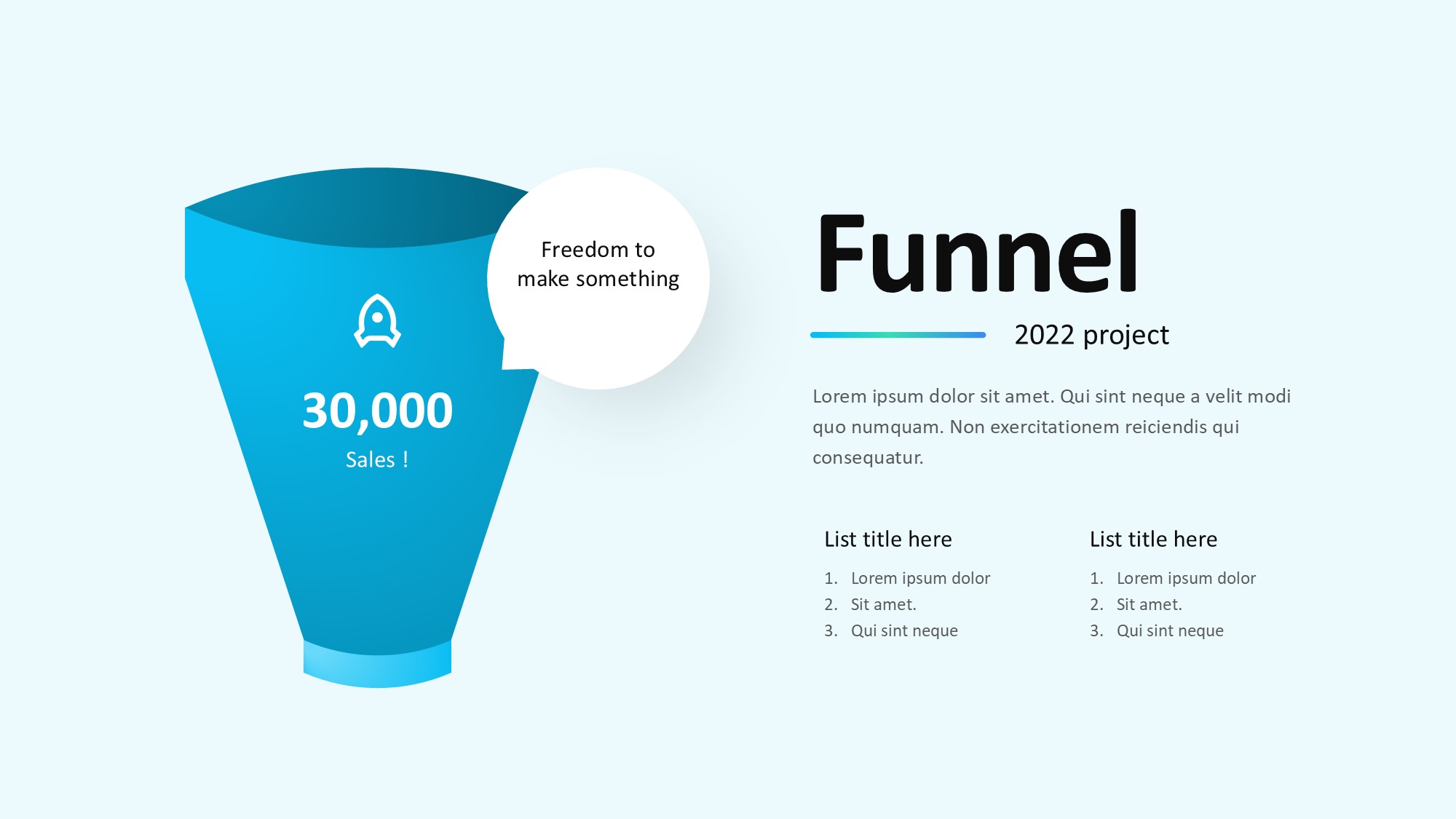 锥形漏斗过滤信息图示PPT模板