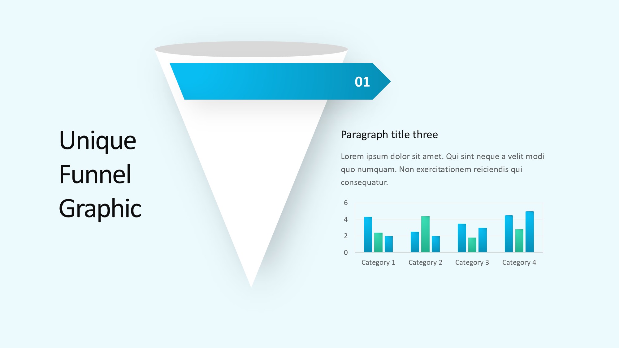 锥形漏斗过滤信息图示PPT模板