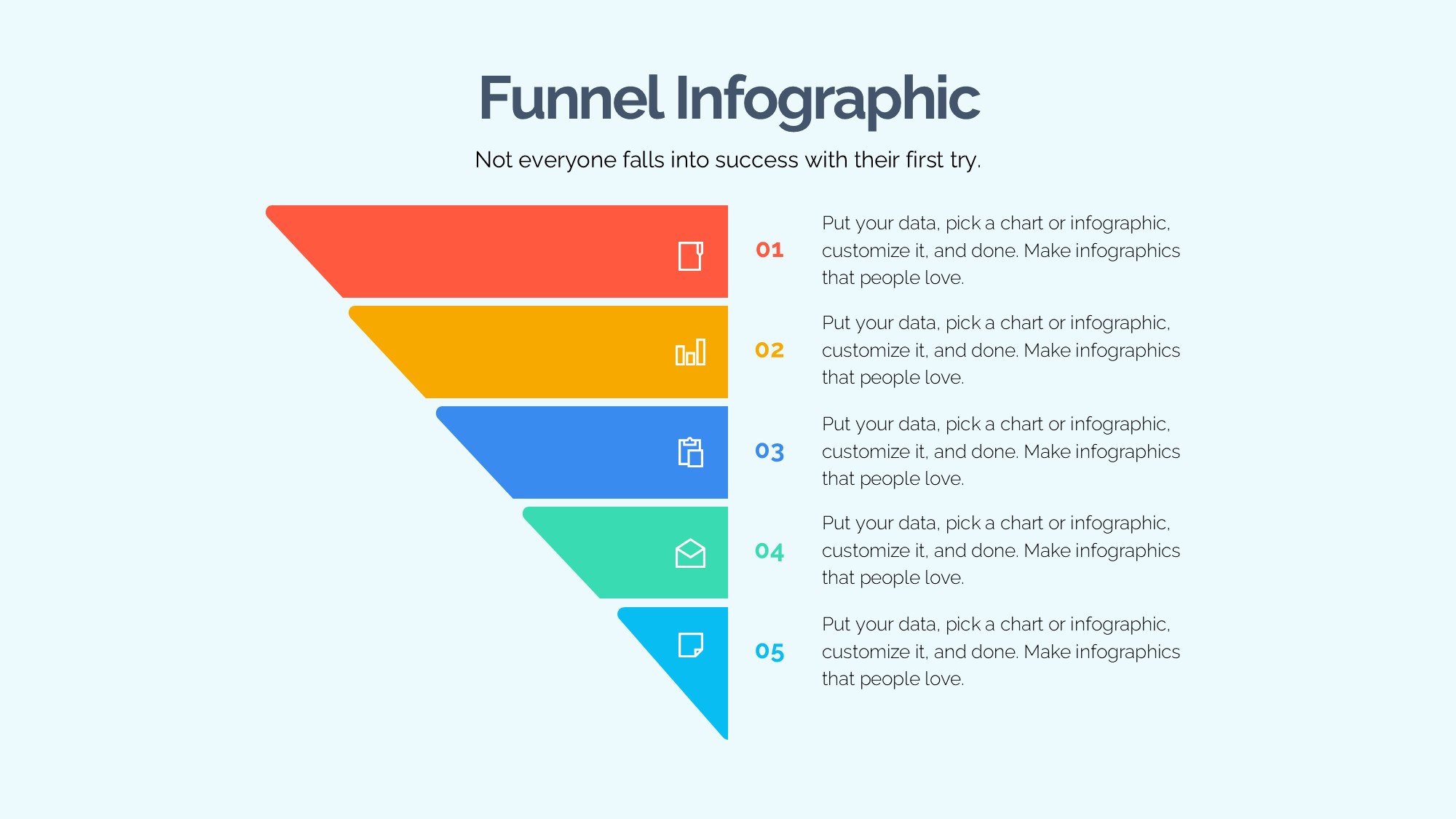 锥形漏斗过滤信息图示PPT模板