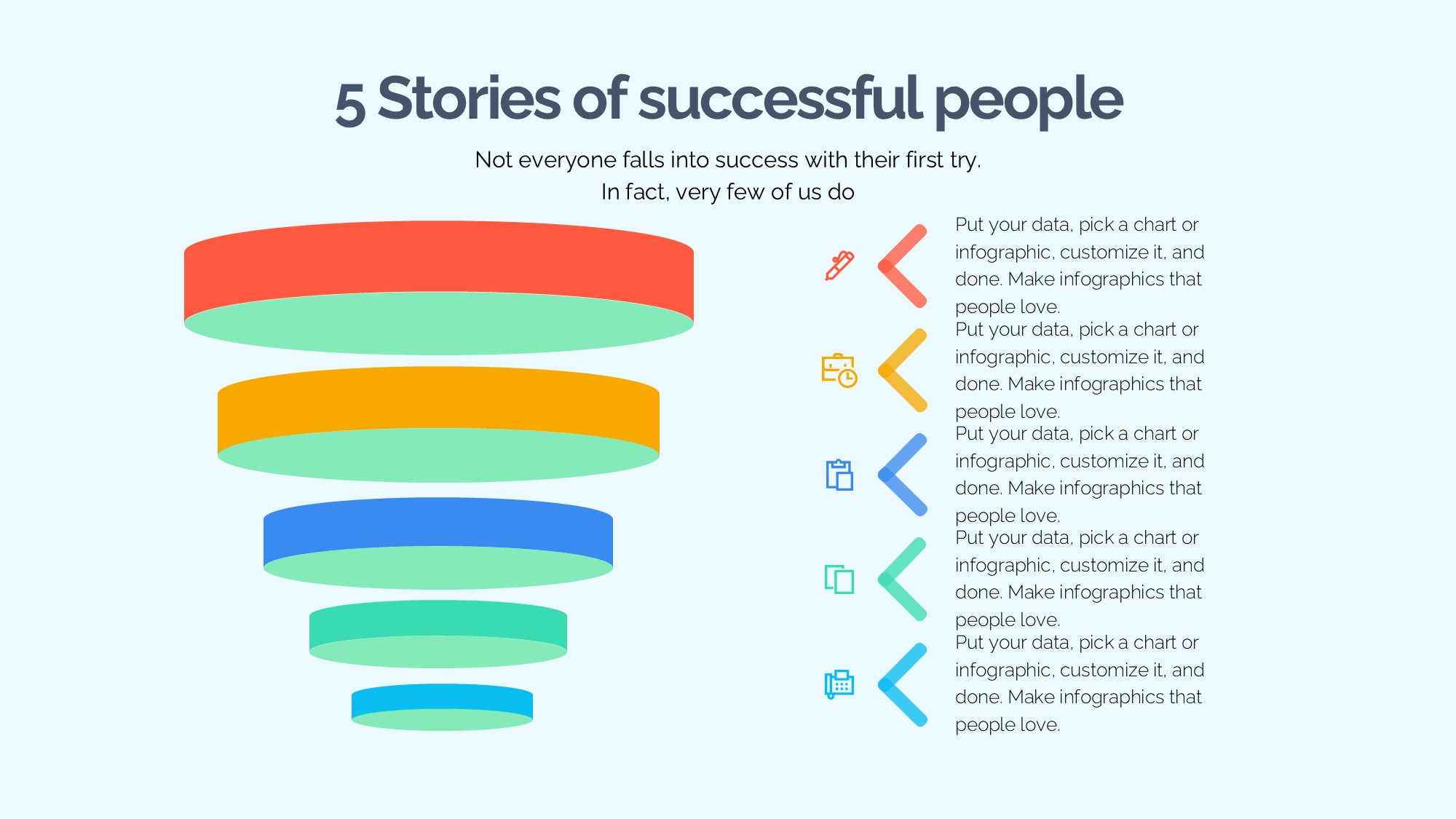 锥形漏斗过滤信息图示PPT模板