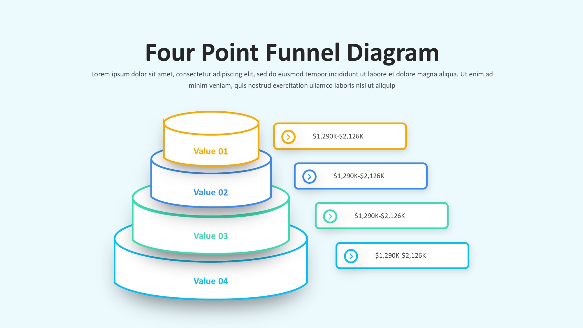 锥形漏斗过滤信息图示PPT模板