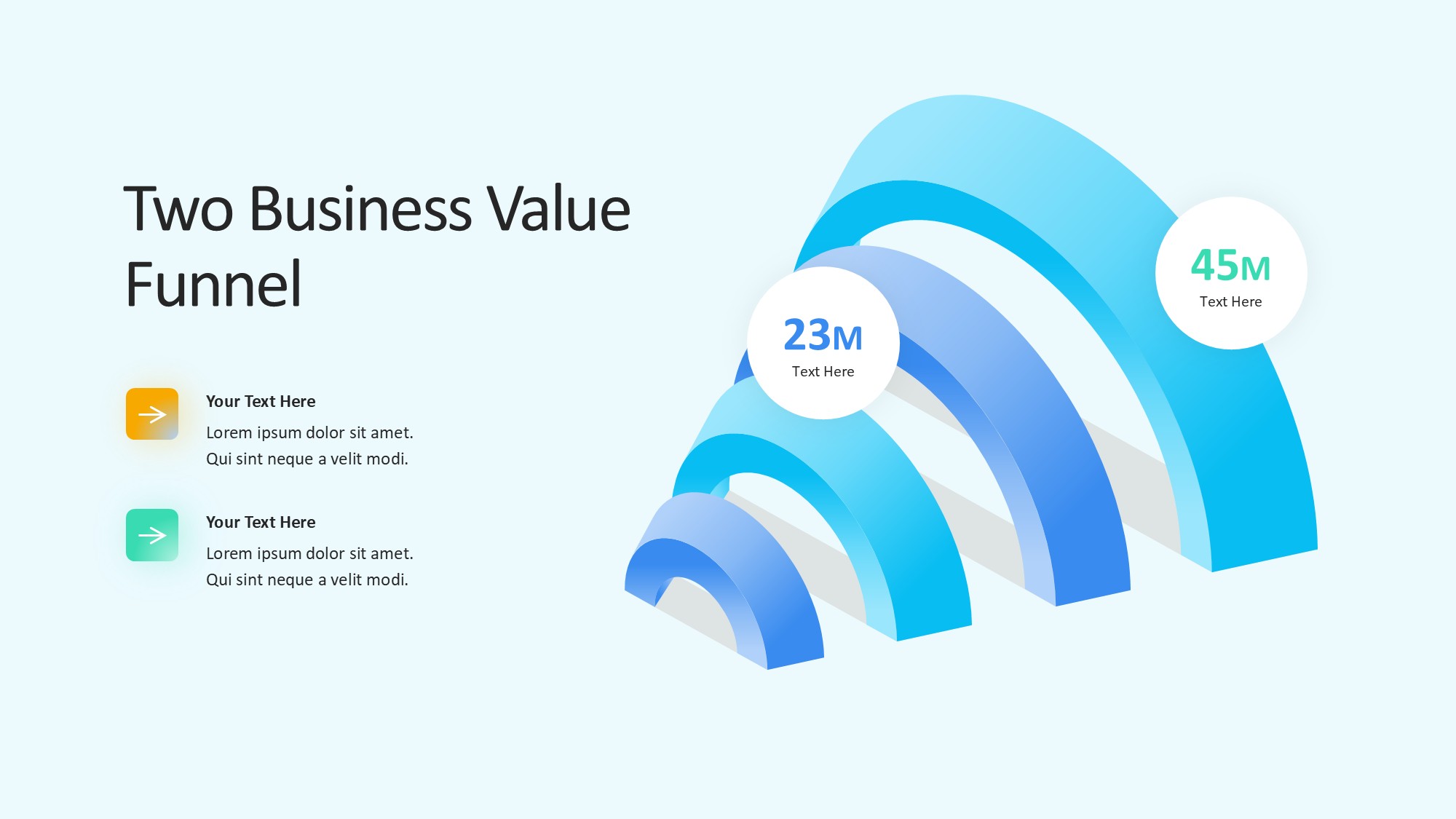锥形漏斗过滤信息图示PPT模板
