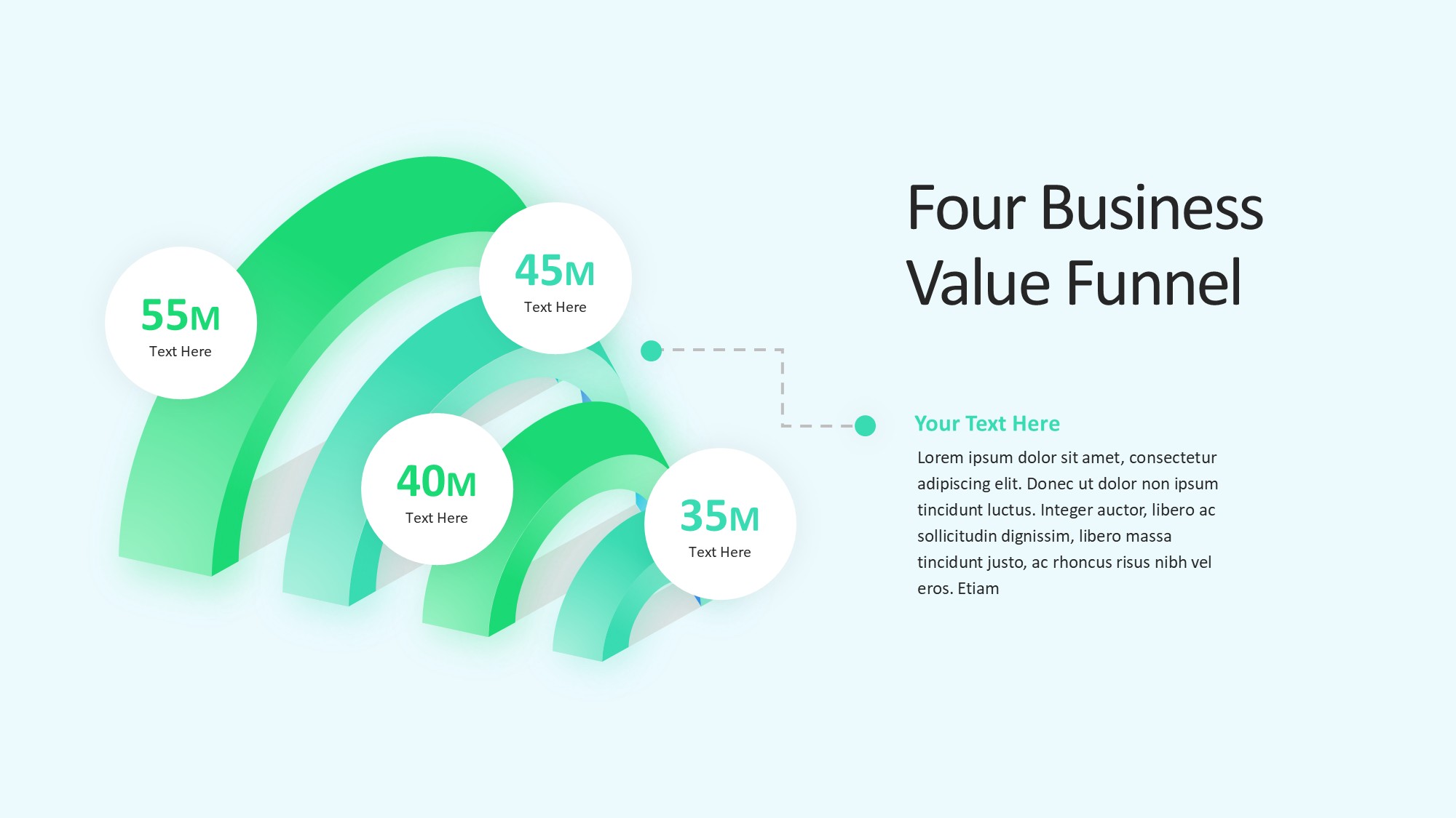 锥形漏斗过滤信息图示PPT模板