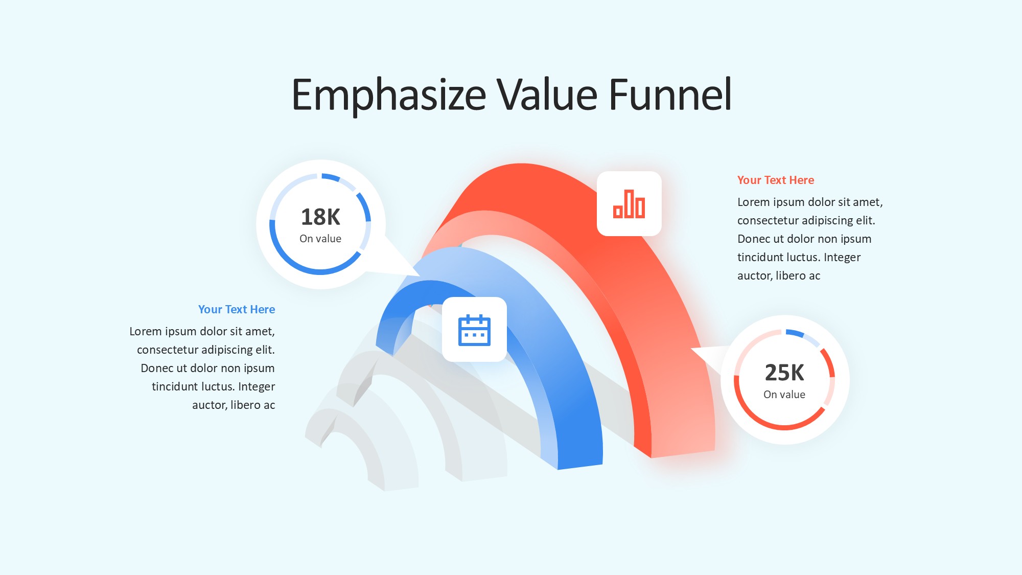 锥形漏斗过滤信息图示PPT模板
