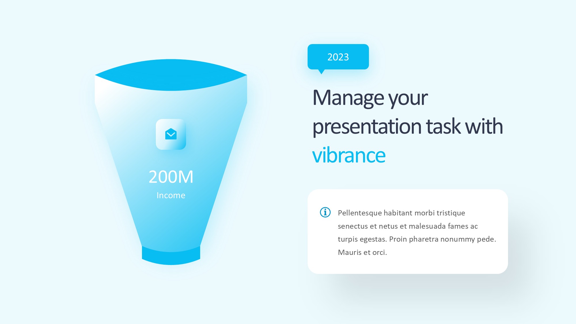 锥形漏斗过滤信息图示PPT模板