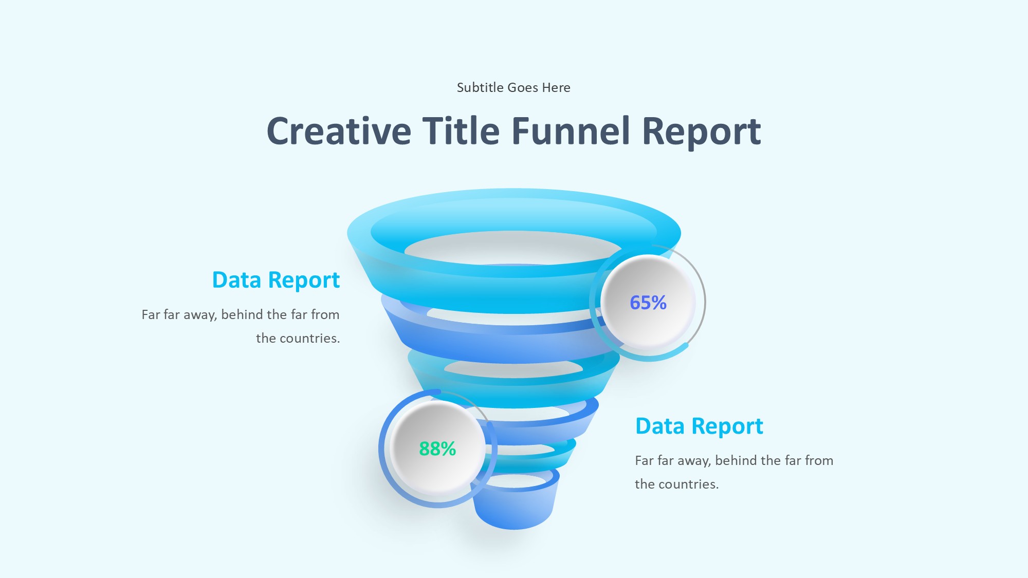 锥形漏斗过滤信息图示PPT模板