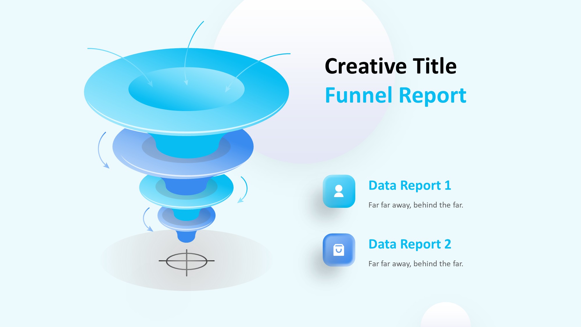 锥形漏斗过滤信息图示PPT模板