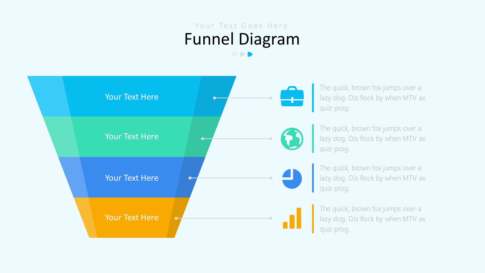 锥形漏斗过滤信息图示PPT模板