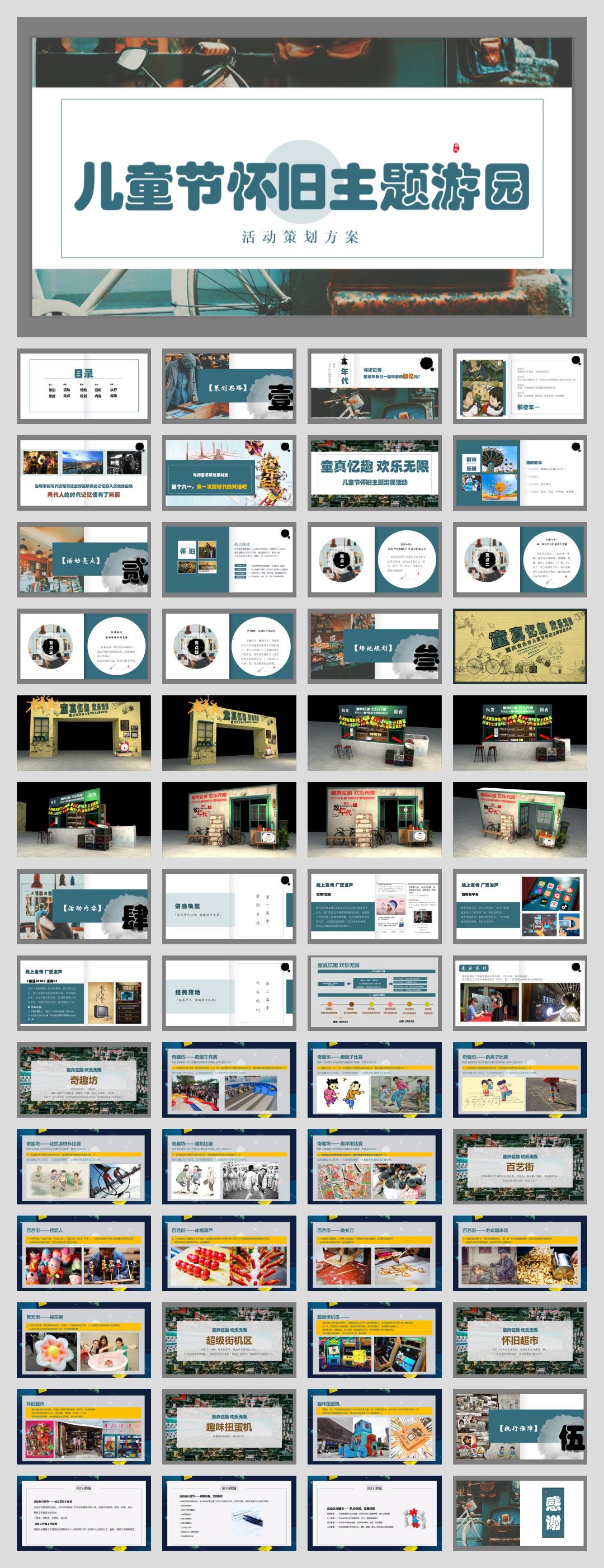 【方案】2020地产项目儿童节怀旧主题游园活动策划方案.pptx