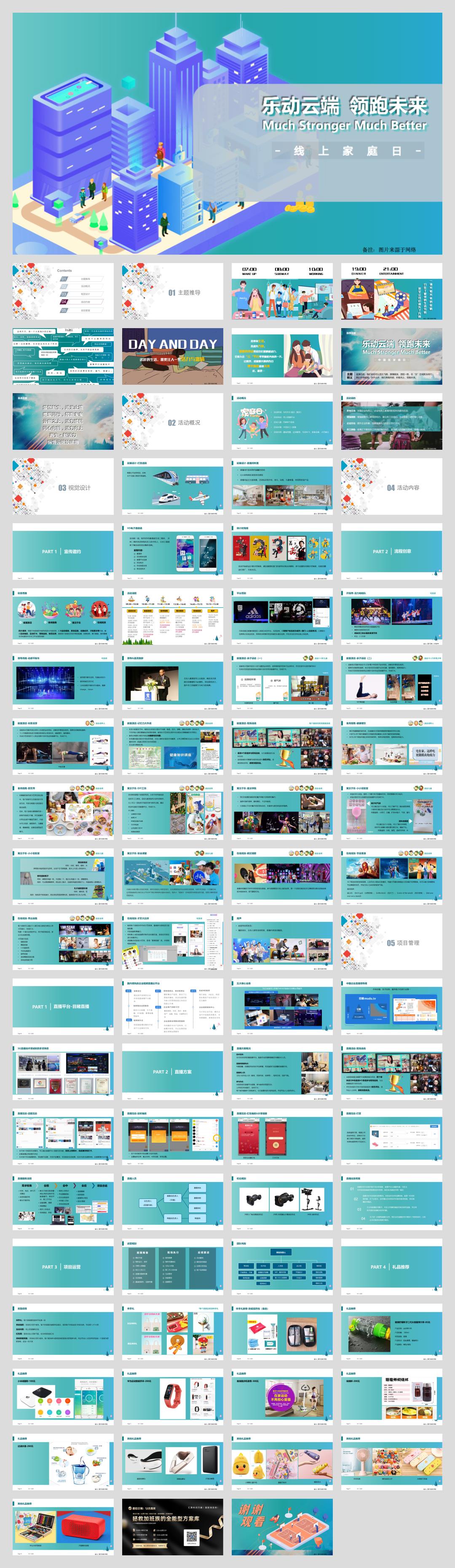 2021-集团线上家庭日「乐动云端 领跑未来主题」活动策划方案-79页.pptx