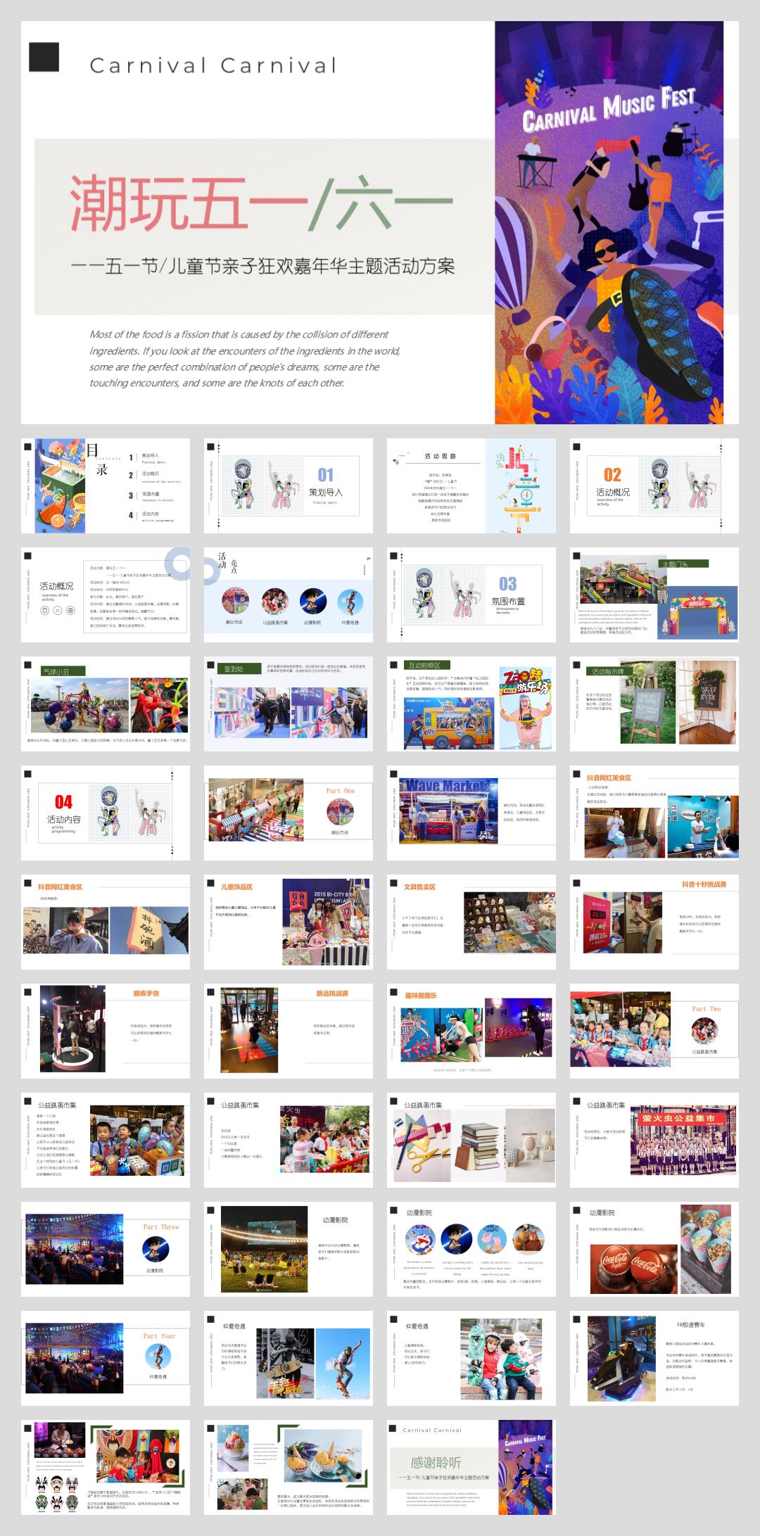 潮玩五一节儿童节亲子狂欢嘉年华主题活动方案.pptx