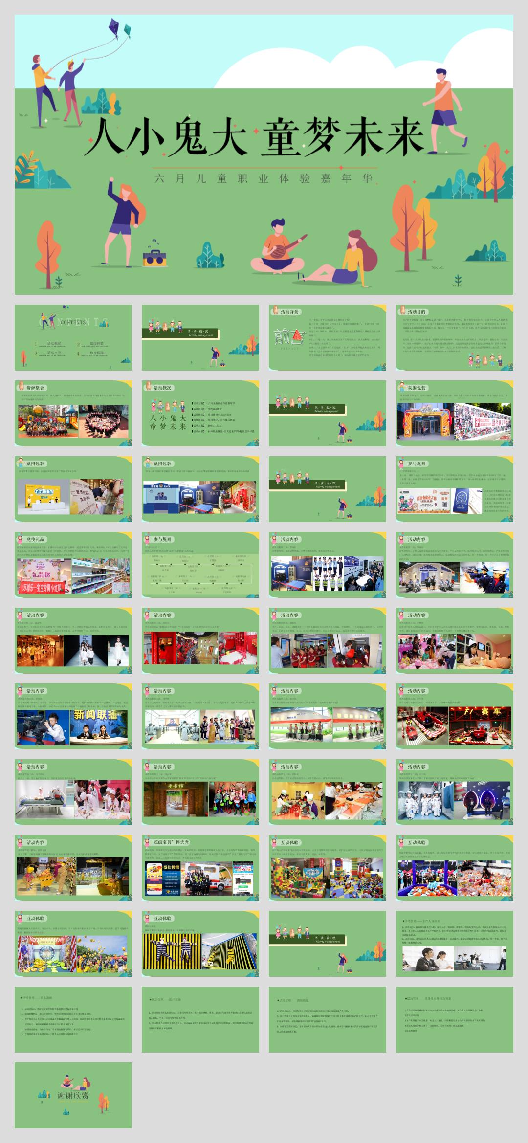 地产项目六月儿童职业体验嘉年华(人小鬼大 童梦未来)活动策划方案.pptx