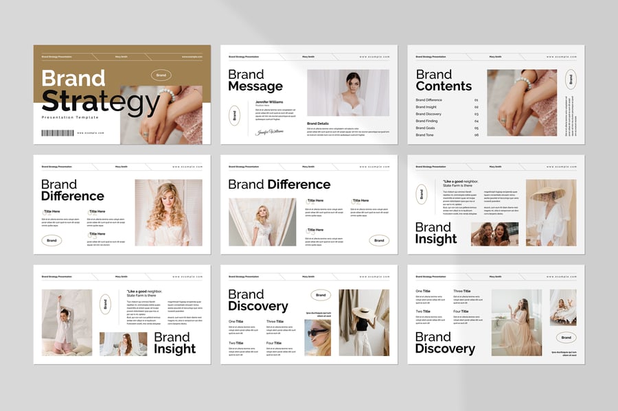 品牌战略PPT模板 (PPTX)