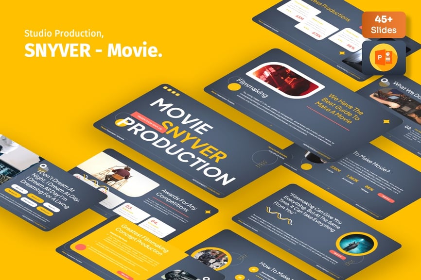 电影制作 PPT模板 (PPTX)