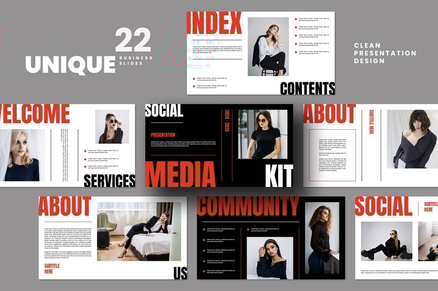 极简主义多功能PPT模板 (PPTX)