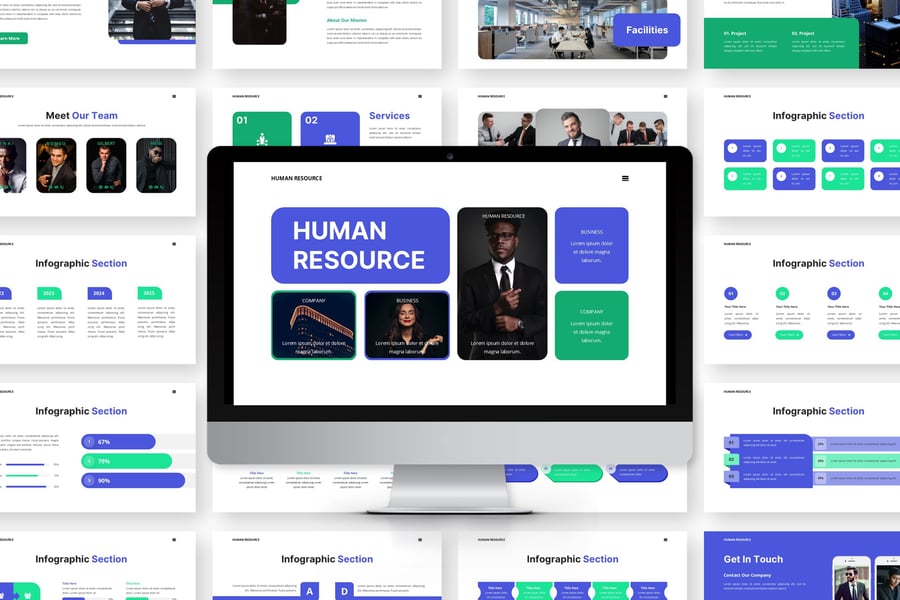 人力资源-业务PPT模板 (PPTX)