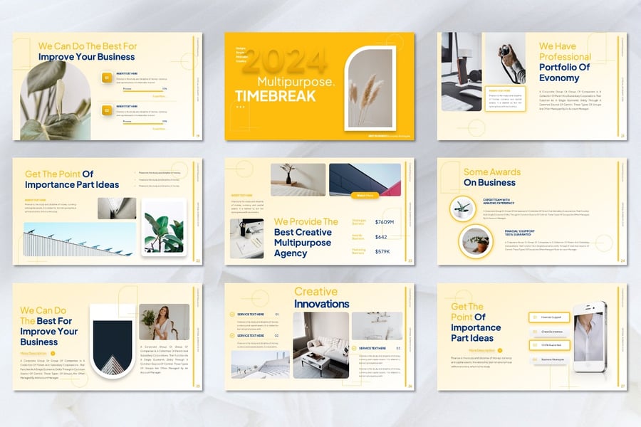 经济PowerPoint模板 (PPTX)