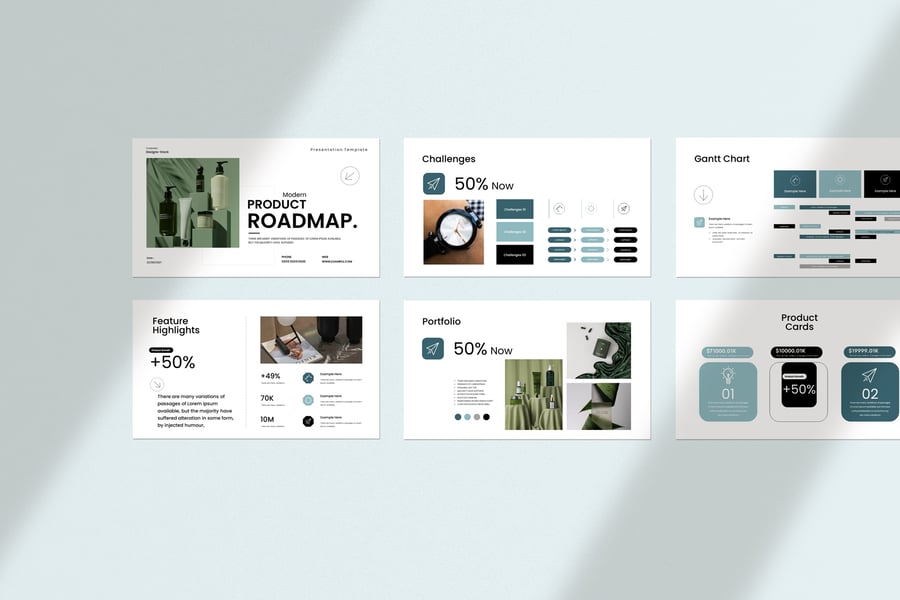 产品路线图演示PPT模板（PPTX）