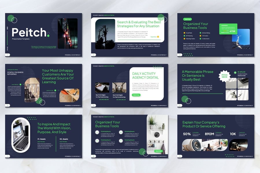 作品集、摄影，也可用于个人作品集PPT模板 (PPTX)