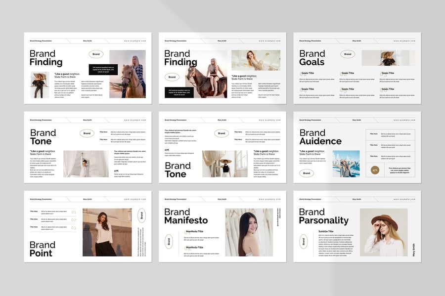 品牌战略PPT模板 (PPTX)