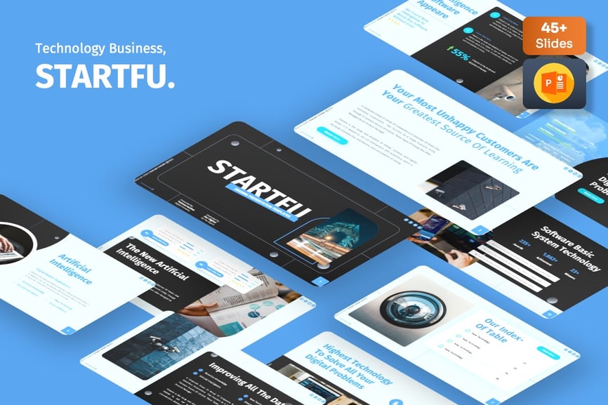 技术PPT模板 (PPTX)