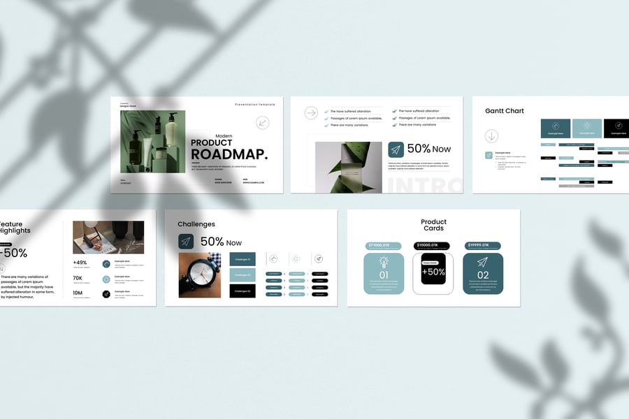 产品路线图演示PPT模板（PPTX）