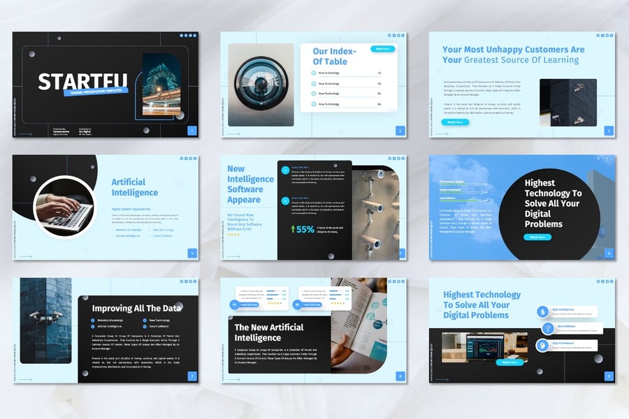 技术PPT模板 (PPTX)