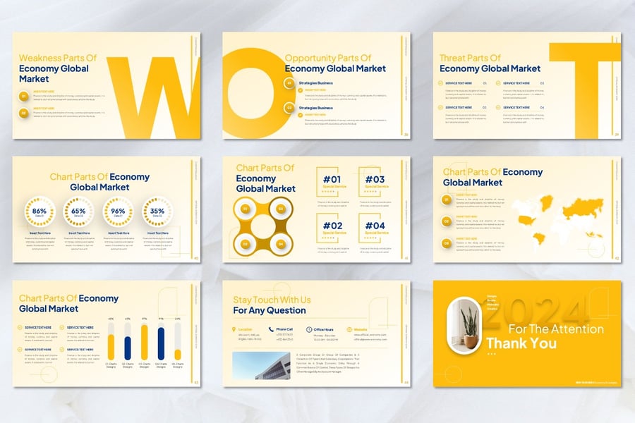 经济PowerPoint模板 (PPTX)