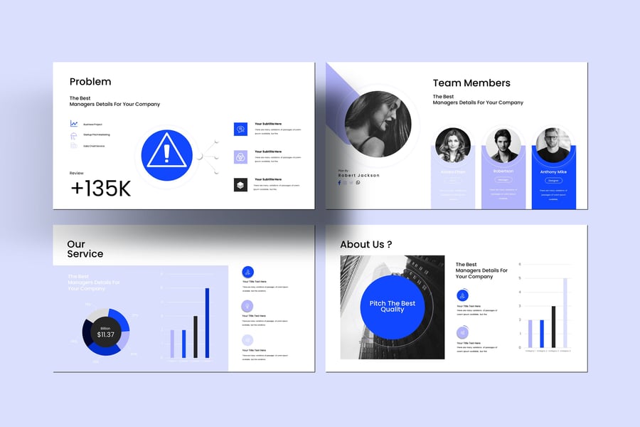 初创公司推介演示PPT模板 (PPTX)