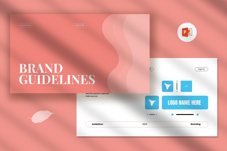 品牌指南PPT模板 (PPTX)