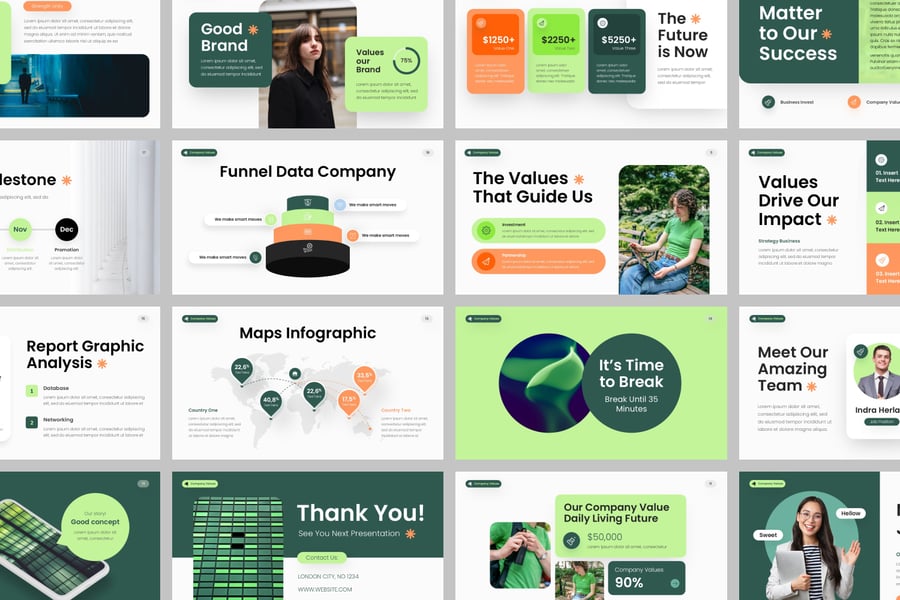 公司价值观PPT模板 (PPTX)