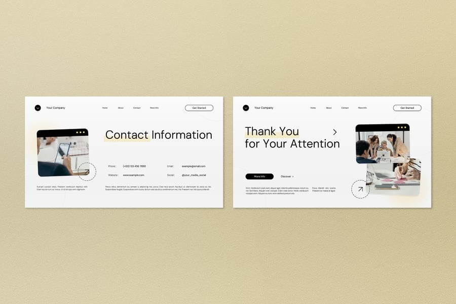 白色现代项目提案PPT模板 (PPT)