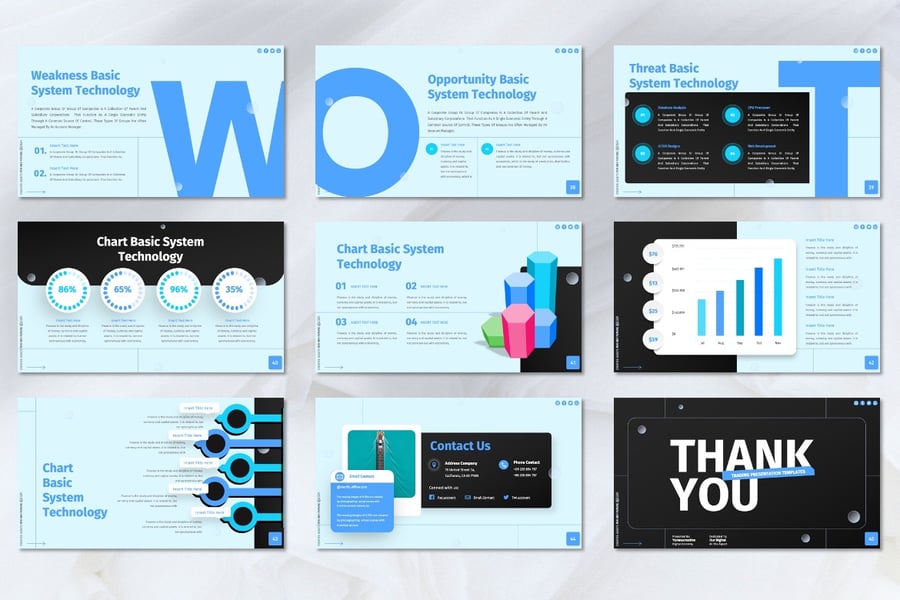 技术PPT模板 (PPTX)