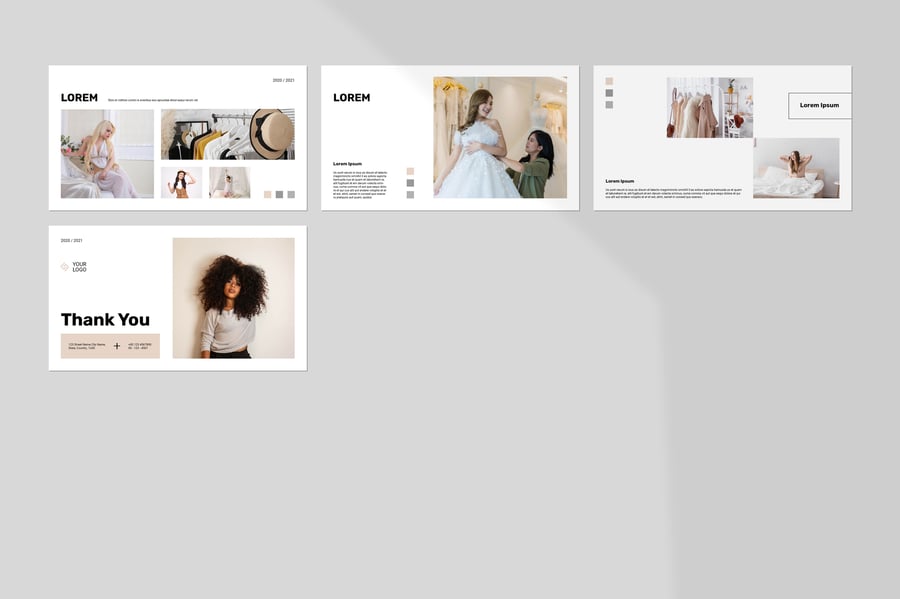 简约裸色时尚PPT模板 (PPTX)