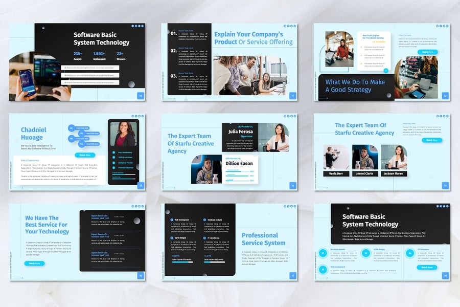 技术PPT模板 (PPTX)