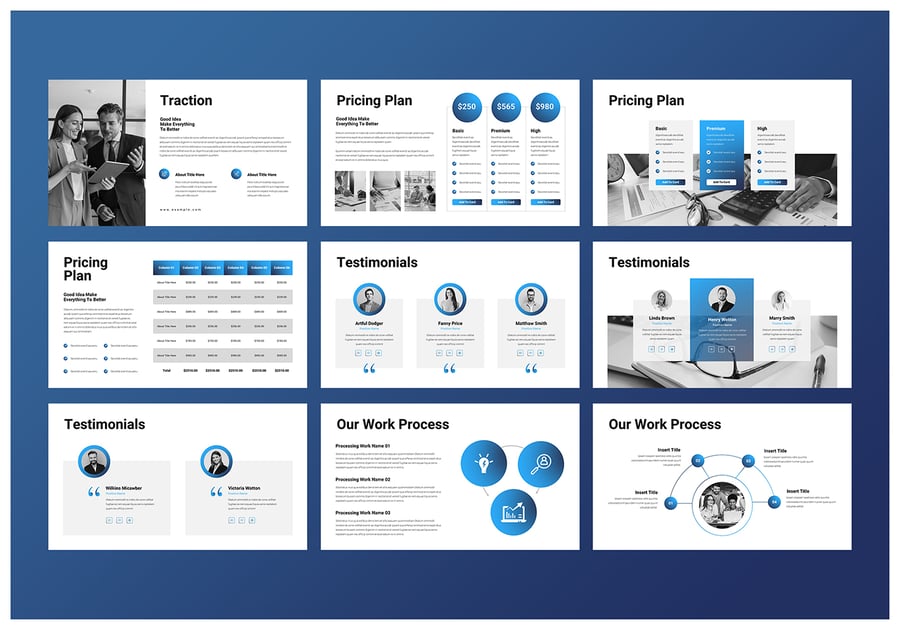 创意商业演示模板PPT模板 （PPTX）
