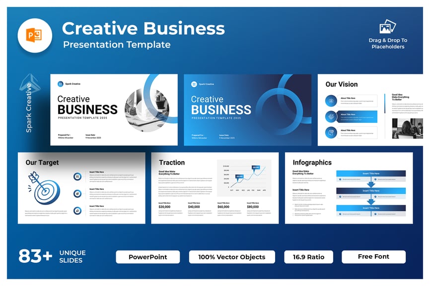 创意商业演示模板PPT模板 （PPTX）