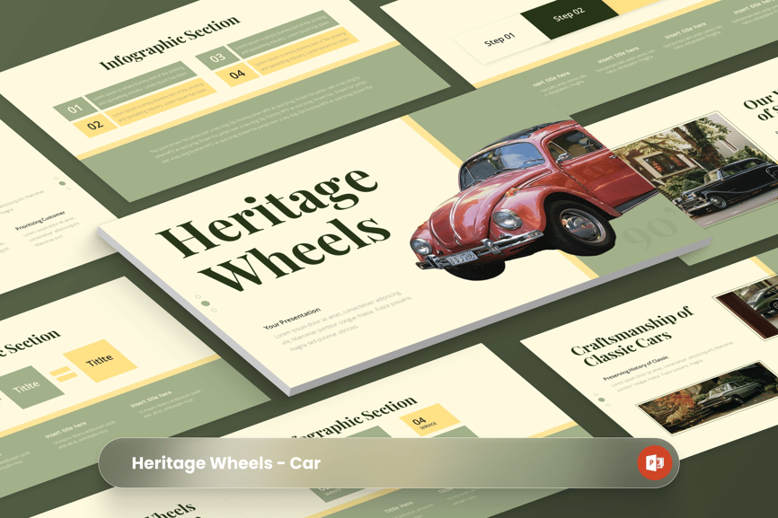 -汽车PPT模板 (PPTX)