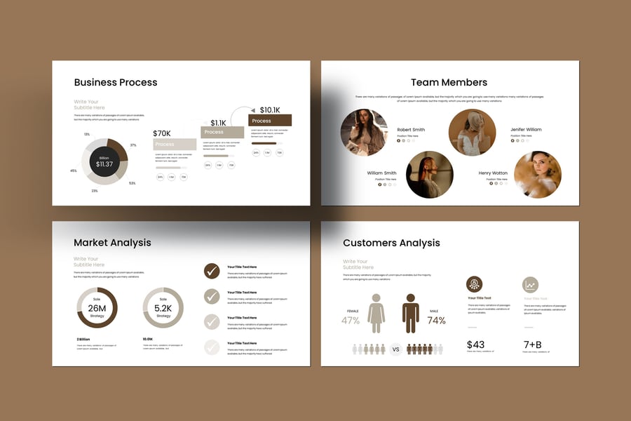 极简主义启动演示PPT模板 (PPTX)