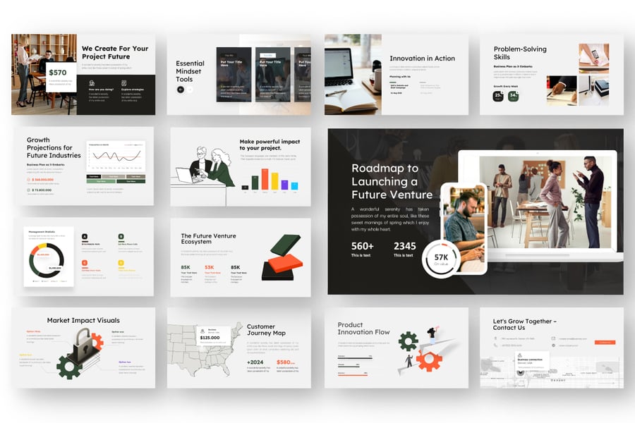 商业计划书 PPT模板 (PPTX)