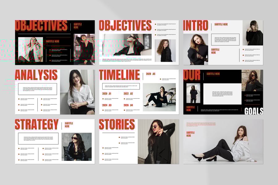 极简主义多功能PPT模板 (PPTX)