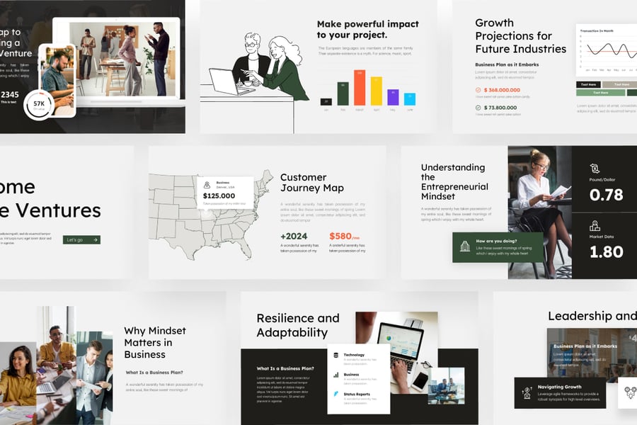 商业计划书 PPT模板 (PPTX)