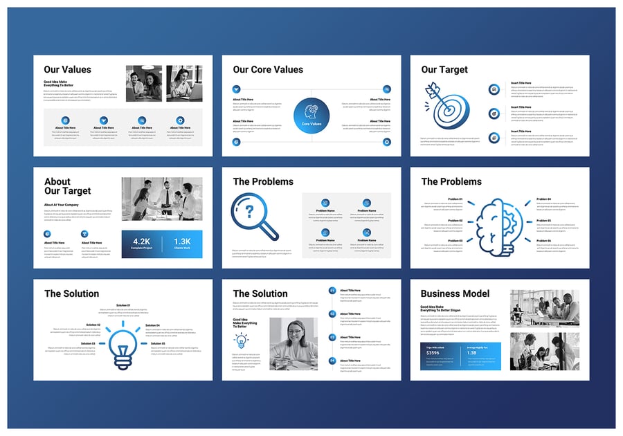 创意商业演示模板PPT模板 （PPTX）