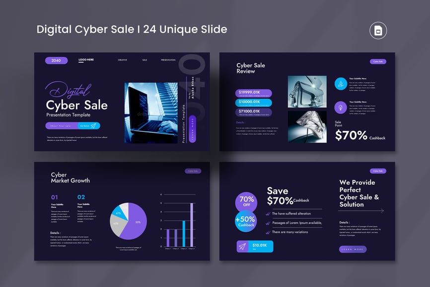 数字网络销售PPT模板 （PPTX）