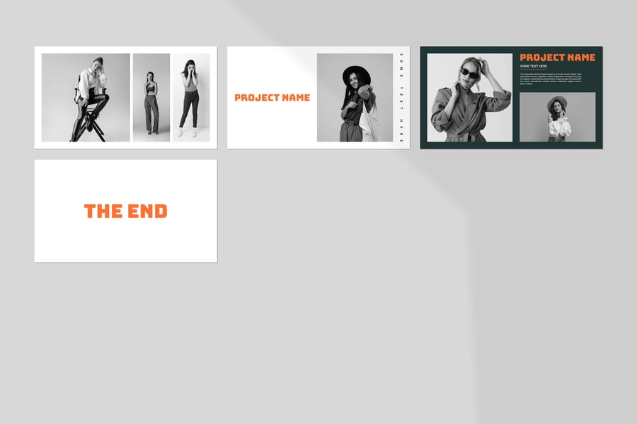 作品集PPT模板 (PPTX)