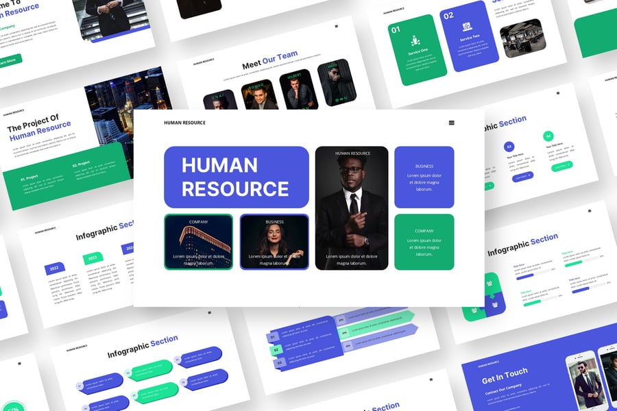 人力资源-业务PPT模板 (PPTX)