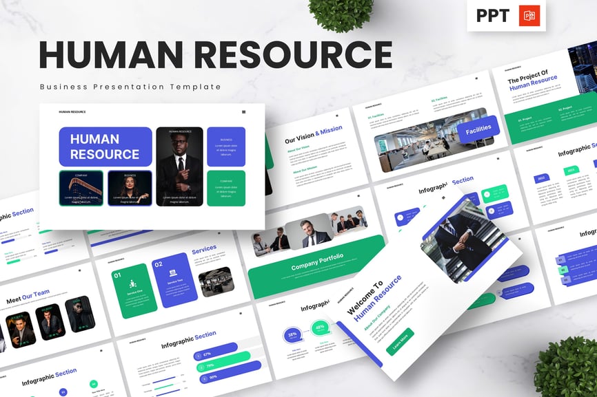 人力资源-业务PPT模板 (PPTX)