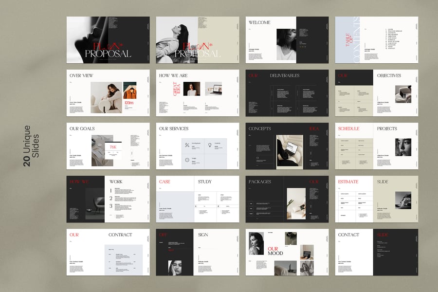 品牌提案模板 (PPTX)