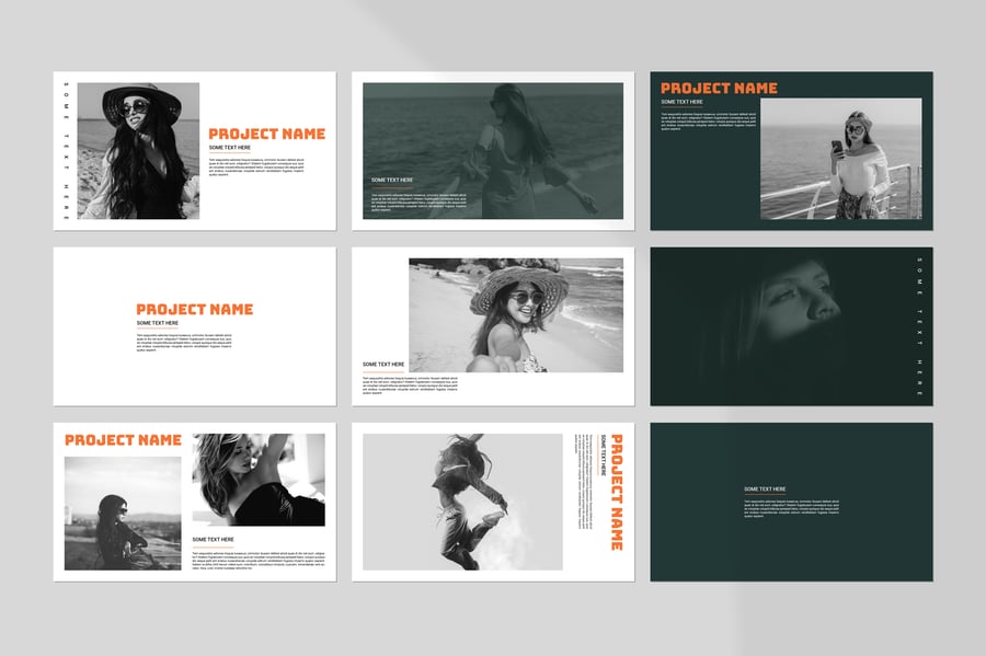 作品集PPT模板 (PPTX)