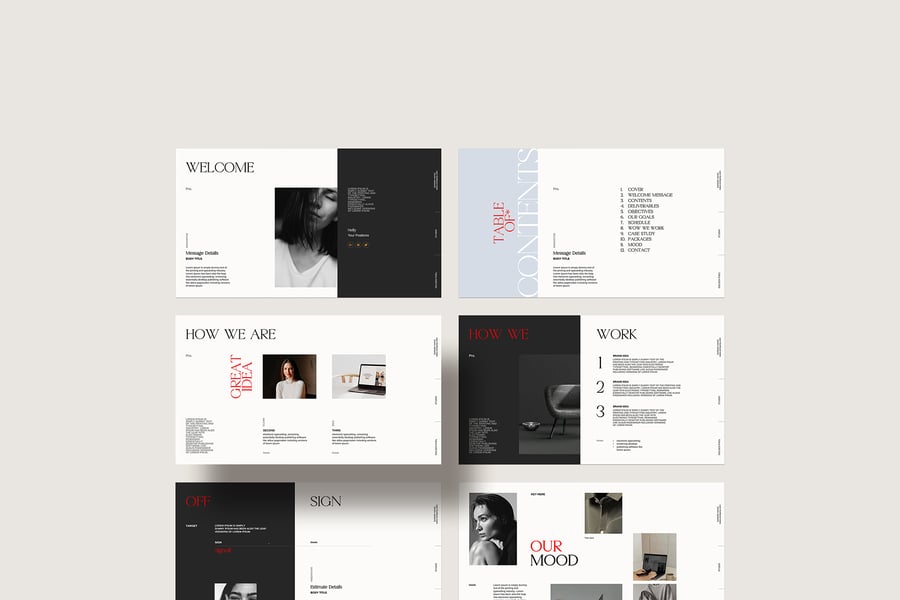 品牌提案模板 (PPTX)